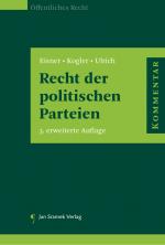 Cover-Bild Recht der politischen Parteien