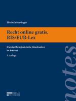 Cover-Bild Recht online gratis. RIS/EUR-Lex