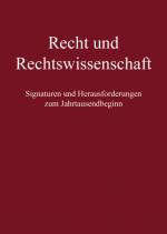 Cover-Bild Recht und Rechtswissenschaft