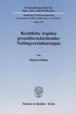 Cover-Bild Rechtliche Aspekte grenzüberschreitender Nettingvereinbarungen.