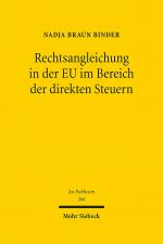 Cover-Bild Rechtsangleichung in der EU im Bereich der direkten Steuern