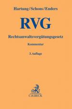 Cover-Bild Rechtsanwaltsvergütungsgesetz. RVG