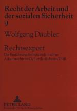 Cover-Bild Rechtsexport