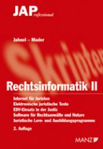 Cover-Bild Rechtsinformatik II