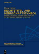 Cover-Bild Rechtstitel und Herrschaftssymbol