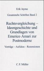 Cover-Bild Rechtsvergleichung - Ideengeschichte und Grundlagen von Emerico Amari zur Postmoderne