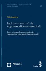Cover-Bild Rechtswissenschaft als Argumentationswissenschaft