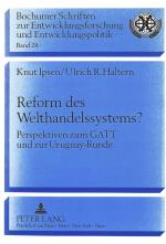 Cover-Bild Reform des Welthandelssystems?