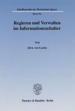 Cover-Bild Regieren und Verwalten im Informationszeitalter.