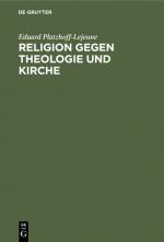 Cover-Bild Religion gegen Theologie und Kirche