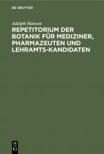 Cover-Bild Repetitorium der Botanik für Mediziner, Pharmazeuten und Lehramts-Kandidaten