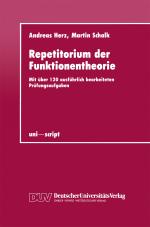 Cover-Bild Repetitorium der Funktionentheorie