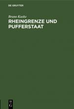 Cover-Bild Rheingrenze und Pufferstaat