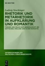 Cover-Bild Rhetorik und Metarhetorik in Aufklärung und Romantik