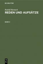 Cover-Bild Rudolf Harnack: Reden und Aufsätze / Reden und Aufsätze