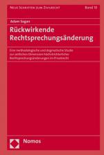 Cover-Bild Rückwirkende Rechtsprechungsänderung