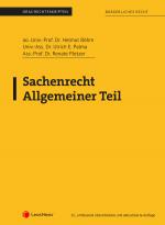 Cover-Bild Sachenrecht Allgemeiner Teil (Skriptum)