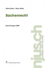 Cover-Bild Sachenrecht, Entwicklungen 2009