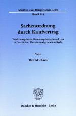 Cover-Bild Sachzuordnung durch Kaufvertrag.