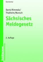 Cover-Bild Sächsisches Meldegesetz