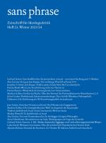 Cover-Bild sans phrase