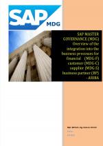 Cover-Bild SAP Master Data Governance - Overview of the integration into the business processes for - financial (MDG-F) - customer (MDG-C) - supplier (MDG-S) - material Data (MDG-M) – business partner (BP) - ARIBA