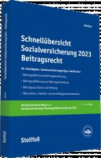 Cover-Bild Schnellübersicht Sozialversicherung 2023 Beitragsrecht