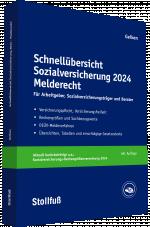 Cover-Bild Schnellübersicht Sozialversicherung 2024 Melderecht