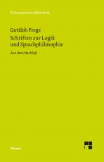 Cover-Bild Schriften zur Logik und Sprachphilosophie