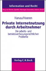 Cover-Bild Schriftenreihe Information und Recht / Private Internetnutzung durch Arbeitnehmer