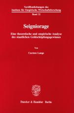 Cover-Bild Seigniorage.