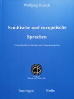 Cover-Bild Semitische und europäische Sprachen