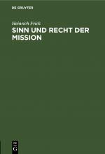 Cover-Bild Sinn und Recht der Mission