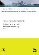 Cover-Bild Solvency II in der Rechtsanwendung 2012