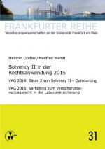 Cover-Bild Solvency II in der Rechtsanwendung 2015