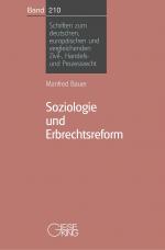 Cover-Bild Soziologie und Erbrechtsreform