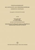 Cover-Bild Spektrochemische Grundlagen der Analyse von Gemischen aus Kohlenmonoxyd, Wasserstoff und Stickstoff