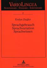 Cover-Bild Sprachgebrauch – Sprachvariation – Sprachwissen