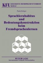 Cover-Bild Sprachlernhabitus und Bedeutungskonstruktion beim Fremdsprachenlernen