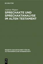 Cover-Bild Sprechakte und Sprechaktanalyse im Alten Testament