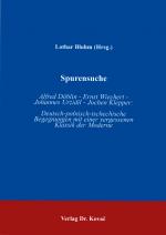 Cover-Bild Spurensuche: Alfred Döblin - Ernst Wiechert - Johannes Urzidil - Jochen Klepper