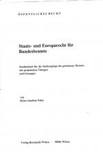 Cover-Bild Staats- und Europarecht für Bundesbeamte