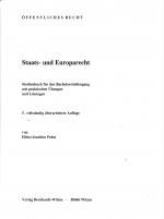 Cover-Bild Staats- und Europarecht