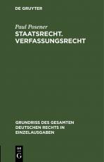 Cover-Bild Staatsrecht. Verfassungsrecht