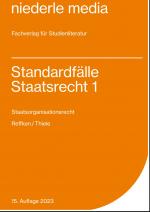 Cover-Bild Standardfälle Staatsrecht 1 - Staatsorganisationsrecht - 2023