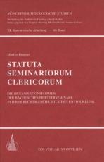 Cover-Bild Statuta Seminariorum Clericorum