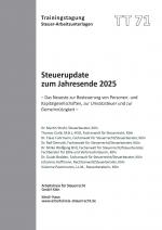 Cover-Bild Steuerupdate zum Jahresende 2025