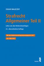 Cover-Bild Strafrecht Allgemeiner Teil II