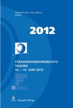 Cover-Bild Strassenverkehrsrechts-Tagung 14.-15. Juni 2012