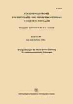 Cover-Bild Strenge Lösungen der Navier-Stokes-Gleichung für rotationssymmetrische Strömungen